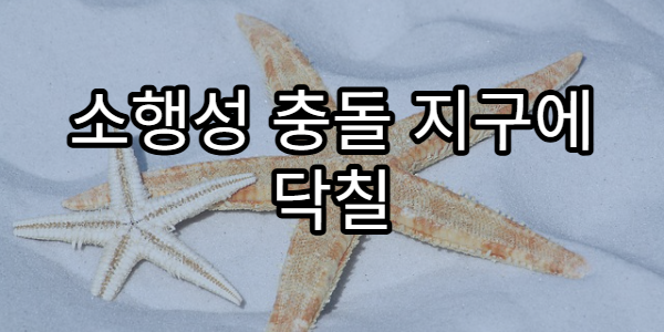 소행성 충돌 지구에 닥칠 수 있는 위험은 얼마나 될까?
