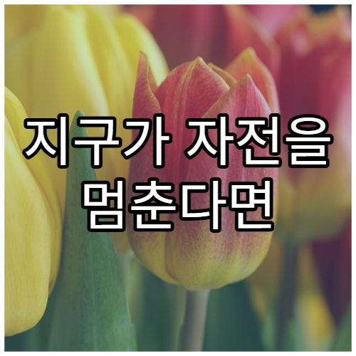 지구가 자전을 멈춘다면 벌어질 일들