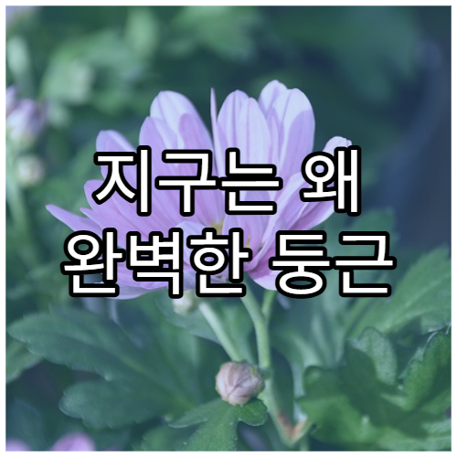 지구는 왜 완벽한 둥근 모양이 아닐까?