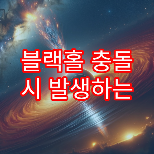 블랙홀 충돌 시 발생하는 우주적 폭발