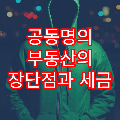 공동명의 부동산의 장단점과 세금 절약 관점에서의 활용법