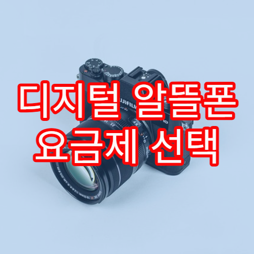 디지털 알뜰폰 요금제 선택 방법과 비용 절약 팁 정리