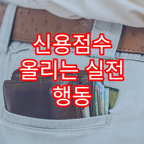 신용점수 올리는 실전 행동 전략과 피해야 할 금융 실수 모음