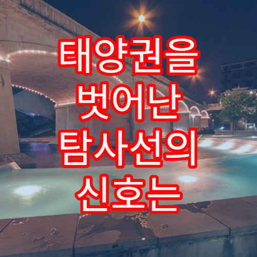 태양권을 벗어난 탐사선의 신호는 어떻게 도달할까?