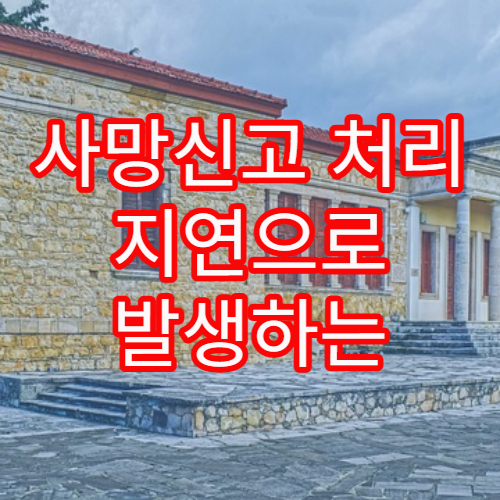 사망신고 처리 지연으로 발생하는 행정상 불편 사례